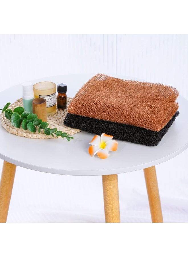 2 Pcs African Exfoliating Net, 31.5 Inch African Long Body Net Sponges Skin Back Scrubber for Daily Shower Bathing Exfoliating (Multicolor 4) - Image 3